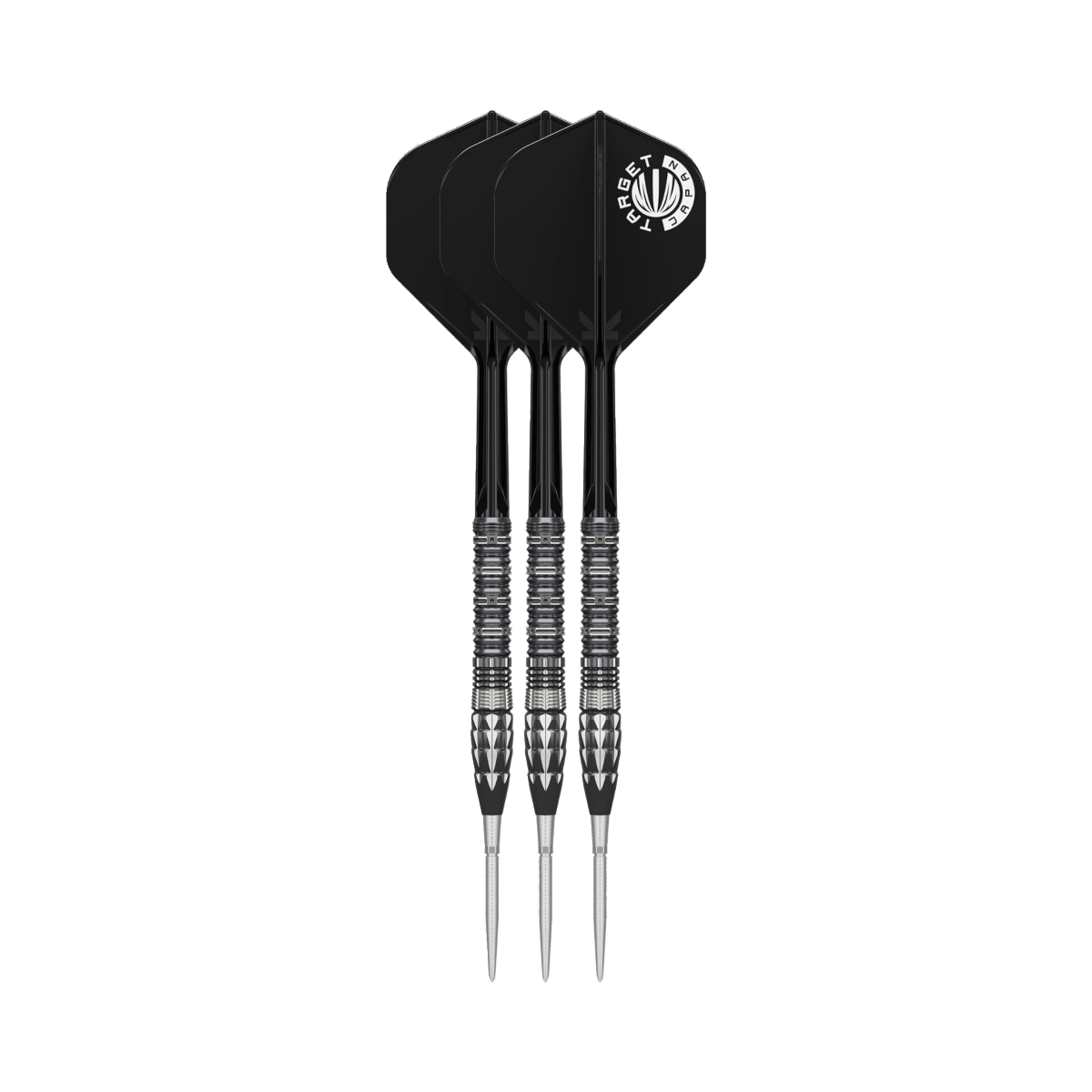 Mitsumasa Hoshino Pyro G12 Steel Tip Darts - 90% Tungsten — three barrel close-ups