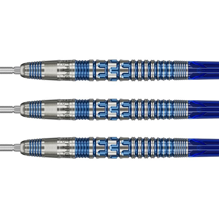 Target Japan Mizu 01 Steel Tip Darts 90% Tungsten — three dart barrels