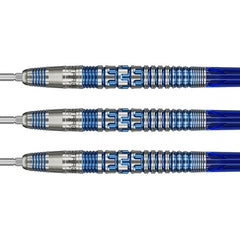 Target Japan Mizu 01 Steel Tip Darts 90% Tungsten — three dart barrels