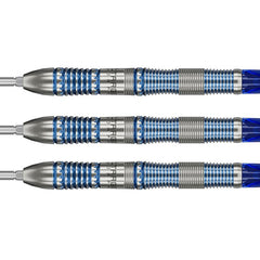 Target Japan Mizu 02 Steel Tip Darts 90% Tungsten — three dart barrels