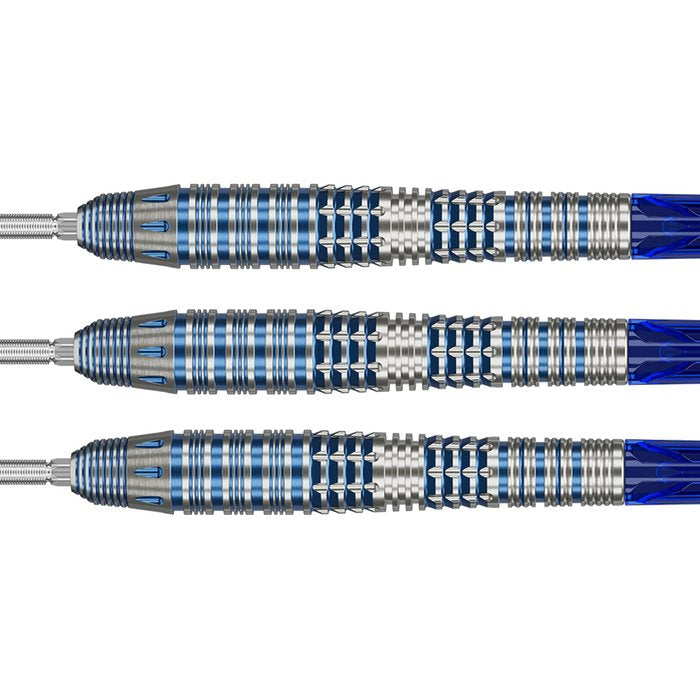 Target Japan Mizu 03 Steel Tip Darts 90% Tungsten — three dart barrels