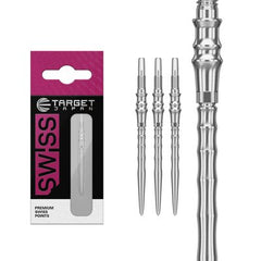 Target Japan Premium Swiss Points Silver / 35mm steel tip points