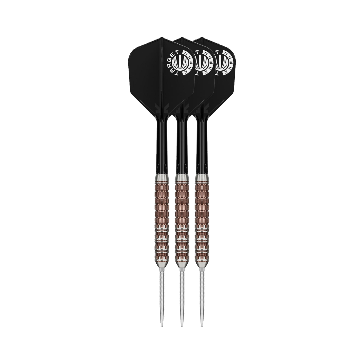 Prime Series Raptor G6 Steel Tip Darts - 90% Tungsten — three barrel close-ups