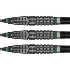 Target Japan Scream G2 Steel Tip Darts 90% Tungsten — three dart barrels