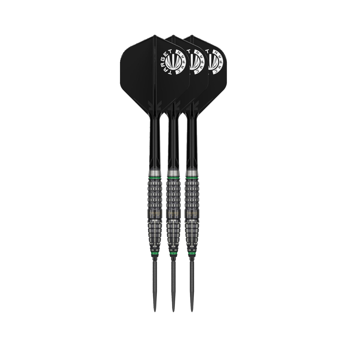Scream G2 Steel Tip Darts - 90% Tungsten — three barrel close-ups