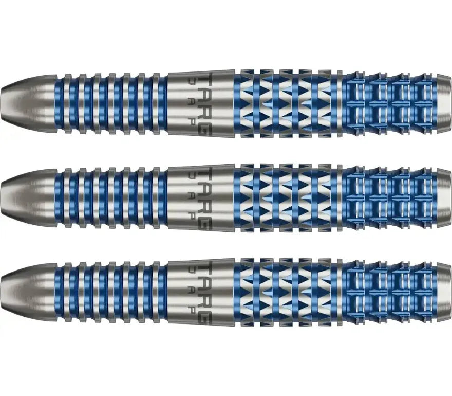 Target Japan Sereno G2 Steel Tip Darts 90% Tungsten — three dart barrels