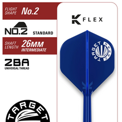 Target Japan Zenith G2 Steel Tip Darts 90% Tungsten — integrated flight and shaft specifications