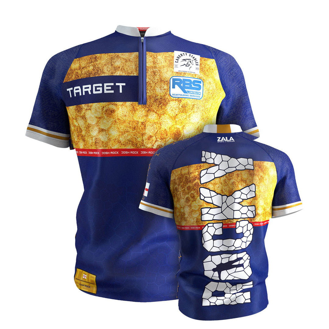 Target Josh Rock 2025 Playing Shirt — shirt, front and back views