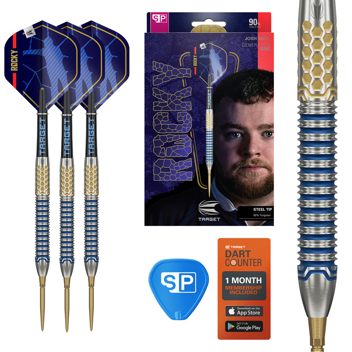 TARGET Josh Rock 24g ダーツ Target Josh Rock G1 90% Tungsten Darts | Australia – On Point Darts