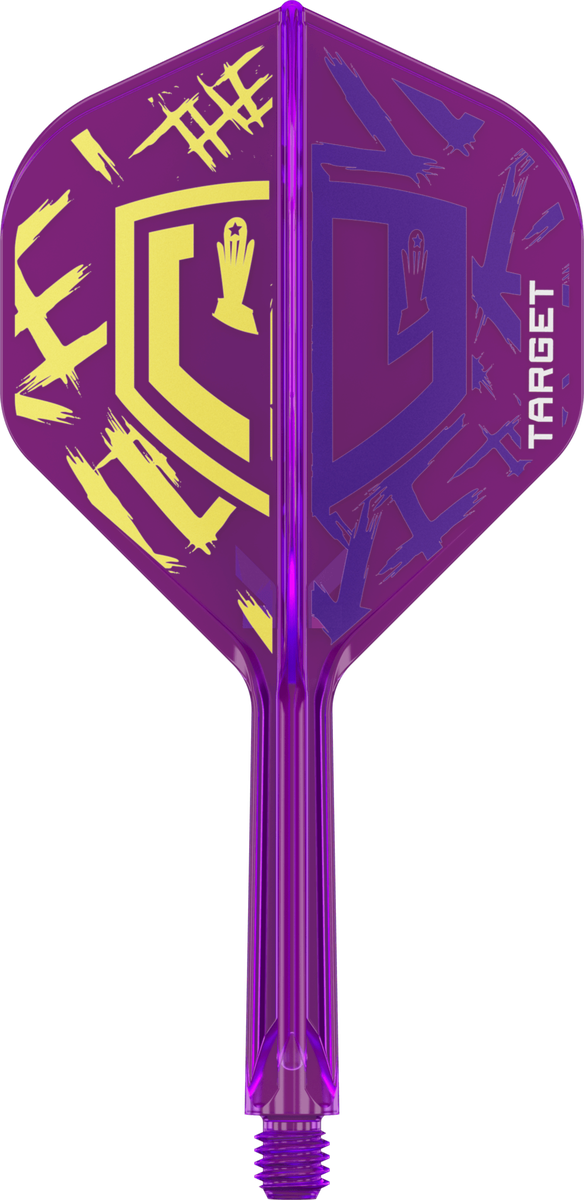 Target K Flex Luke Littler World Champion — purple integrated flight and shaft