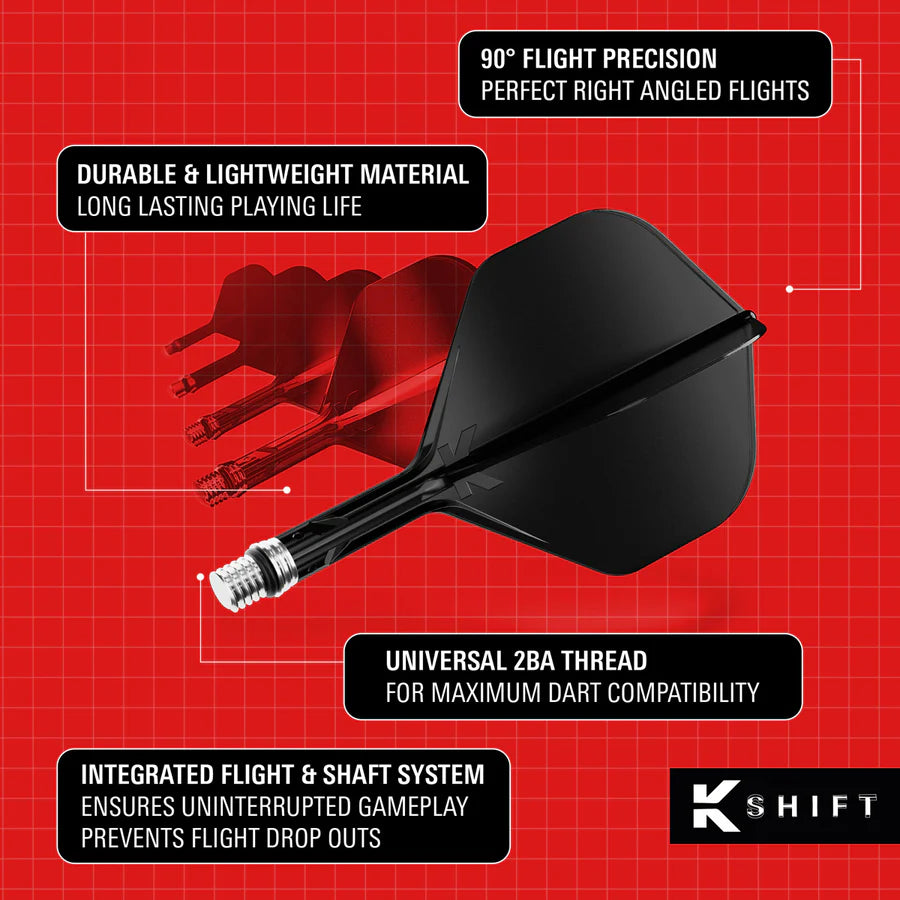 Target K Shift No.2 Integrated Flights and Shafts — integrated flight and shaft features diagram