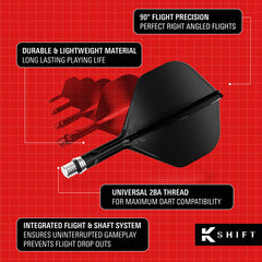Target K Shift No.2 Integrated Flights and Shafts — integrated flight and shaft features diagram