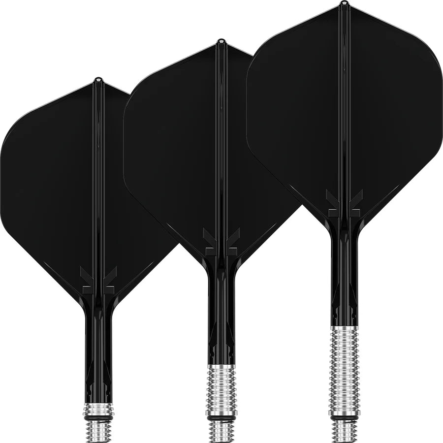 Target K-Shift No.2 Integrated Flights & Shafts Black / Short dart flights