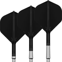 Target K-Shift No.2 Integrated Flights & Shafts Black / Short dart flights