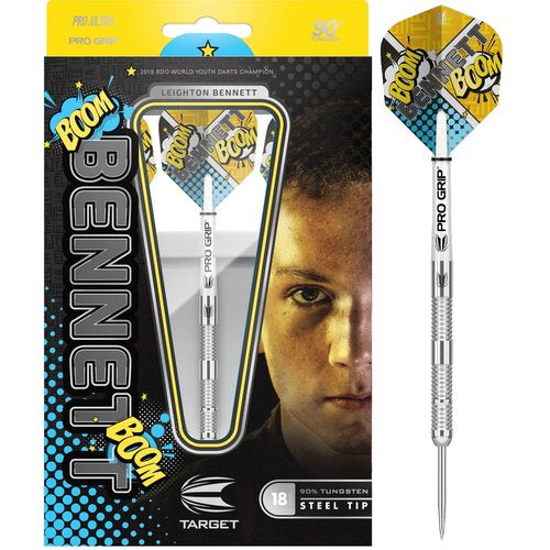 Target Leighton Bennett G1 Steel Tip Darts 90% Tungsten — dart and packaging