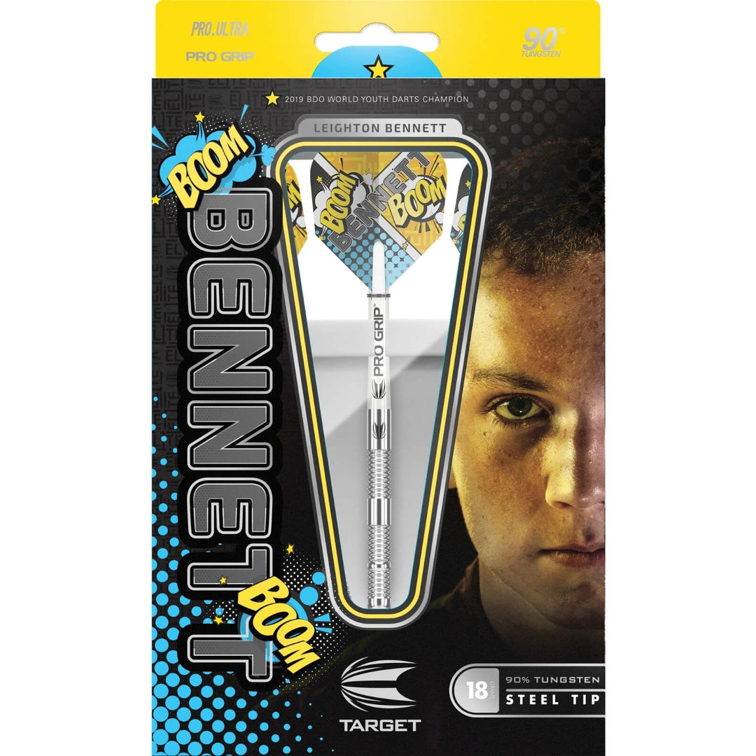 Target Leighton Bennett G1 Steel Tip Darts 90% Tungsten — retail packaging