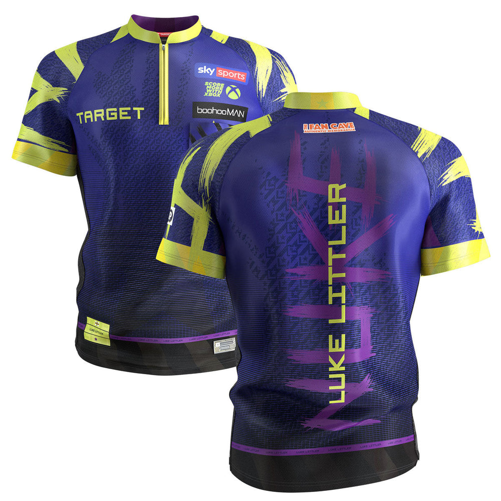 Target Luke Littler 2026 Playing Shirt — shirt, front and back views