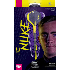 Target Luke Littler Gen 1 SP Steel Tip Darts 90% Tungsten — retail packaging