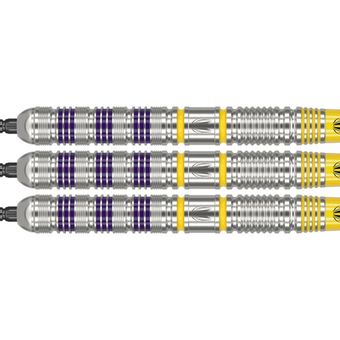 Target Luke Littler Loadout Steel Tip Darts 90% Tungsten — three dart barrels