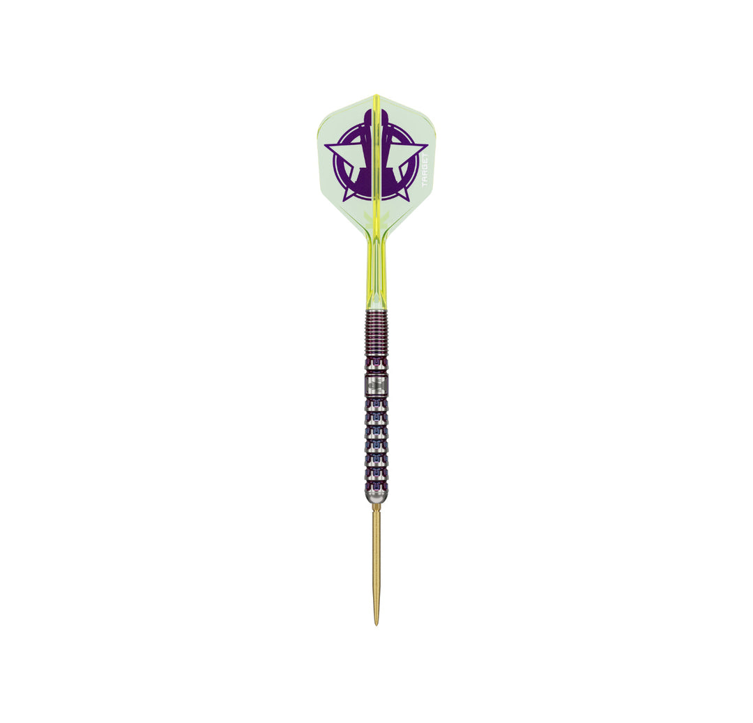 Target Luke Littler World Champion Steel Tip Darts 90% Tungsten — assembled dart