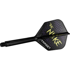 Target K Flex Luke Littler — black integrated flight and shaft, side view