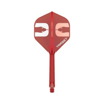 Target Nathan Aspinall Red K-Flex No.2 integrated flight and shaft, one design shown on white.