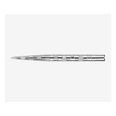 Single Target Onyx Pro silver replacement dart point showing the grip pattern