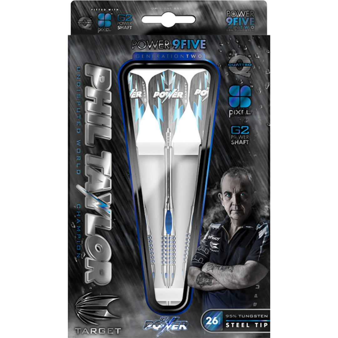 Power 9Five Gen 2 Steel Tip Darts - 95% Tungsten from On Point Darts