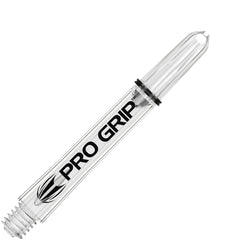 Target Pro Grip Shafts — clear shaft close-up