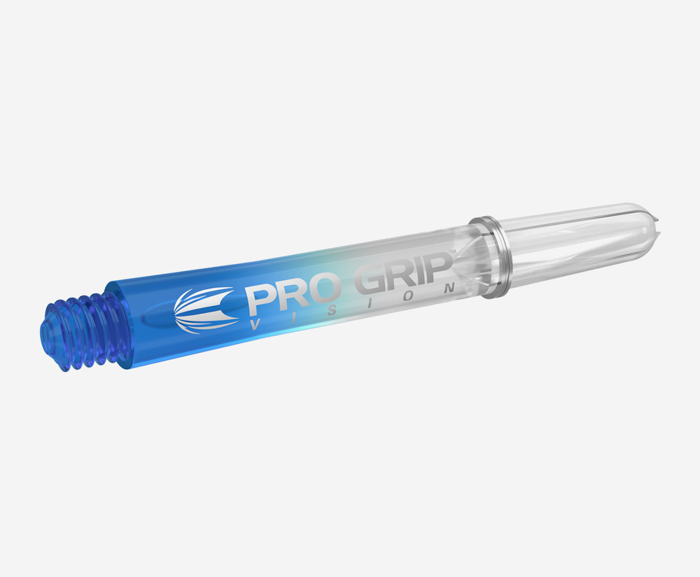 Target Pro Grip Vision blue medium dart shaft angled view