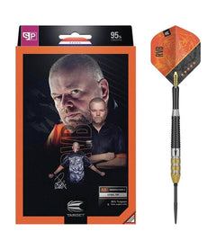 Target Raymond Van Barneveld 95 Gen 4 Sp Steel Tip — dart and packaging