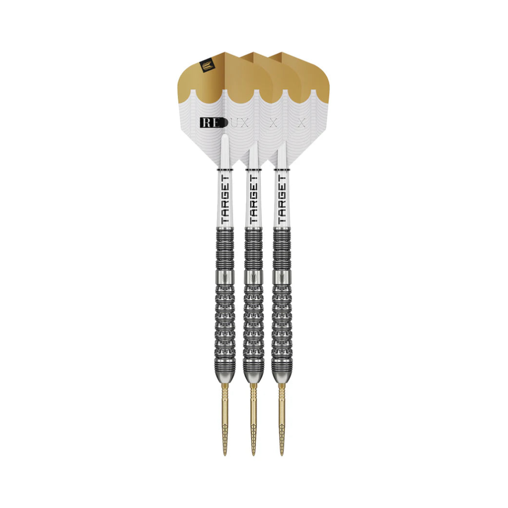 Redux 03 Steel Tip Darts - 90% Tungsten — three barrel close-ups