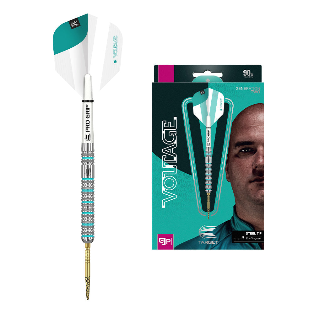 Target Rob Cross G2 Steel Tip Darts 90% Tungsten — dart and packaging