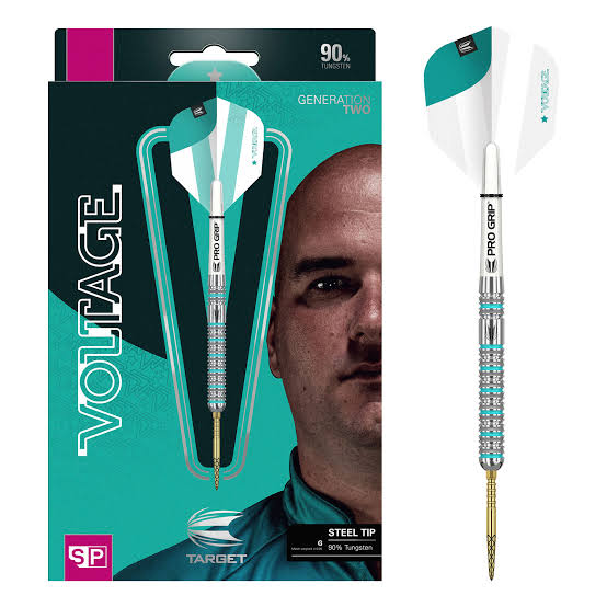 Target Rob Cross G2 Steel Tip Darts 90% Tungsten — dart and packaging