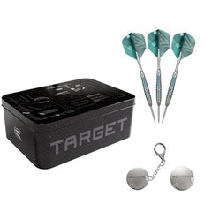 Target Rove 03 Steel Tip Darts 90% Tungsten — darts, storage tin and accessories