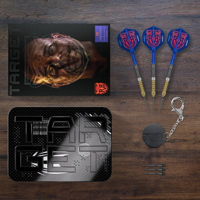 Target RVB G6 Steel Tip Darts 95% Tungsten — set contents and packaging