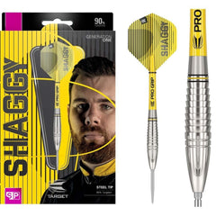 Target Scott Williams G1 Steel Tip Darts 90% Tungsten — dart, barrel detail and packaging