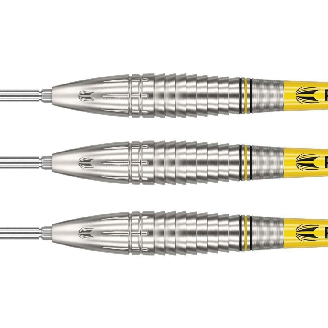 Target Scott Williams G1 Steel Tip Darts 90% Tungsten — three dart barrels