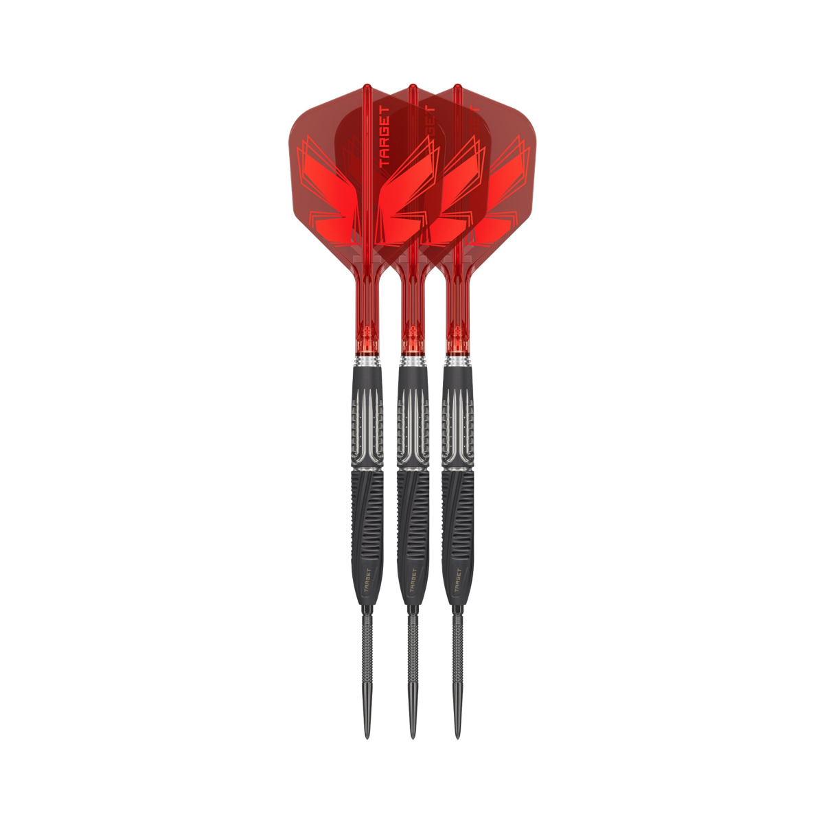 Target Shift Steel Tip Darts - 90% Tungsten — three barrel close-ups