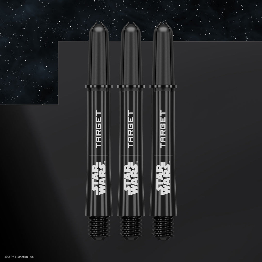 Target STAR WARS™ Grey Pro Grip Nylon Darts Shafts — three grey shafts