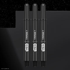 Target STAR WARS™ Grey Pro Grip Nylon Darts Shafts — three grey shafts
