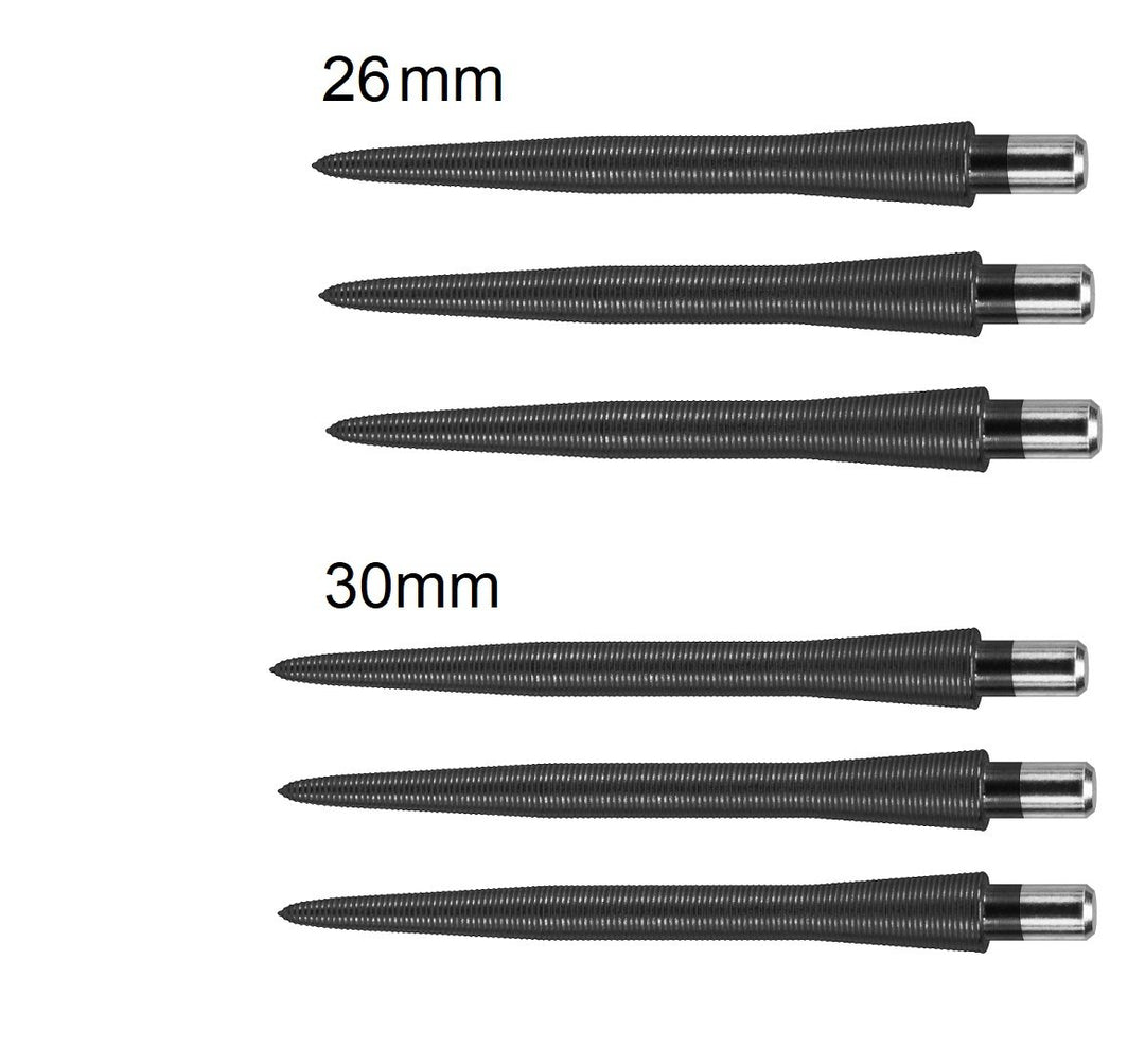 Target Storm Nano Replacement Points — black points in different lengths