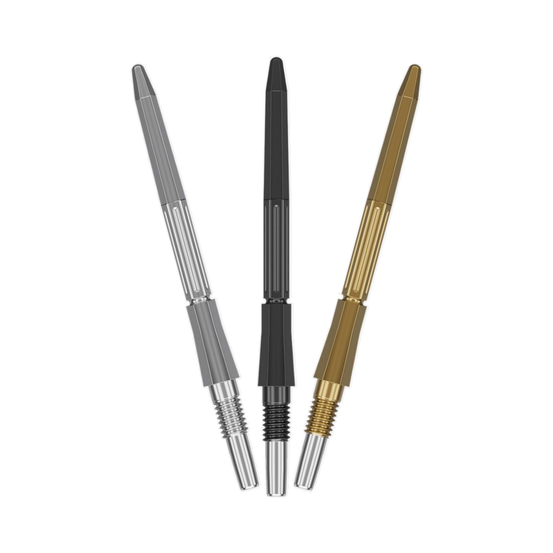 Target Swiss Elysian Archetype 43 Points - black, silver, gold colour options, one of each shown; matching-colour packs sold separately