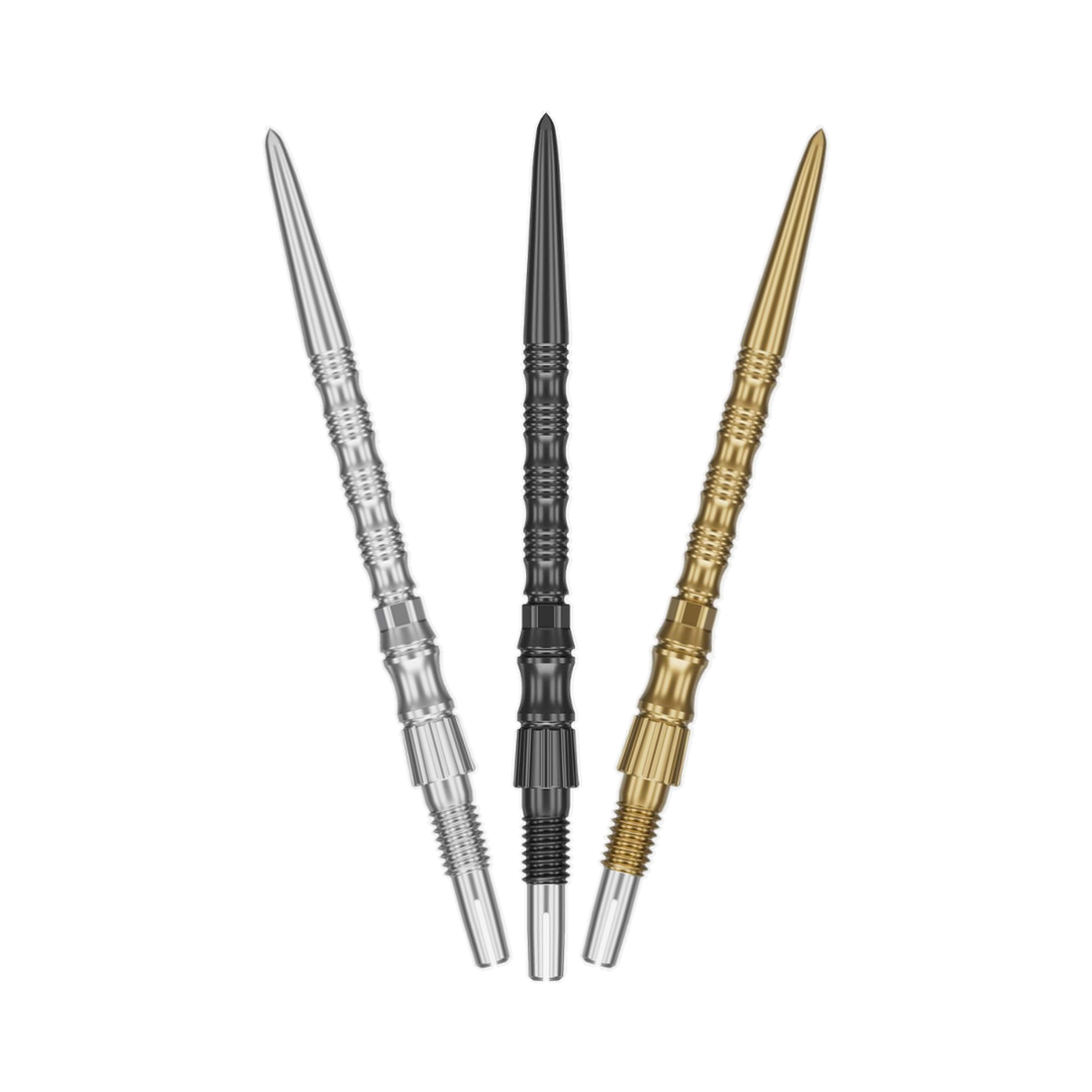 Target Swiss TRB Points - black, silver, gold colour options, one of each shown; matching-colour packs sold separately