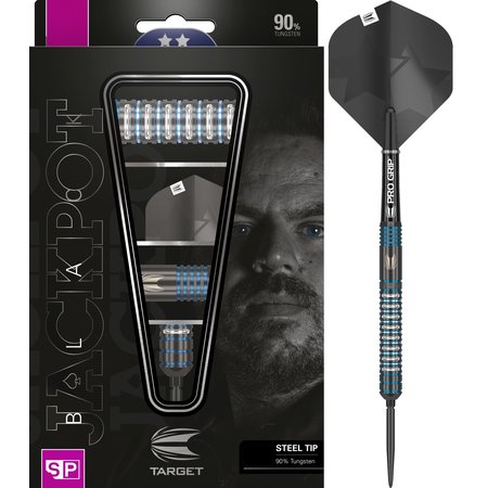Jackpot' Adrian Lewis Black Sp Steel Tip Darts 90% | On Point Darts