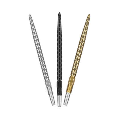 Target Swiss Diamond Pro Points - gold, silver, black colour options, one of each shown; matching-colour packs sold separately