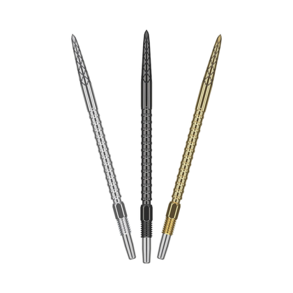 Target Swiss DS Points - black, silver, gold colour options, one of each shown; matching-colour packs sold separately