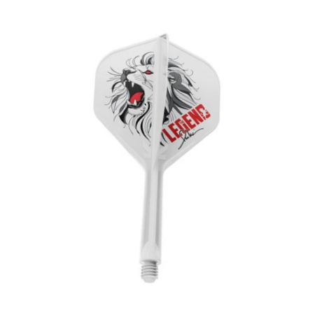 Target The Legend Paul Lim K Flex No.2 integrated flight and shaft, one design shown on white.