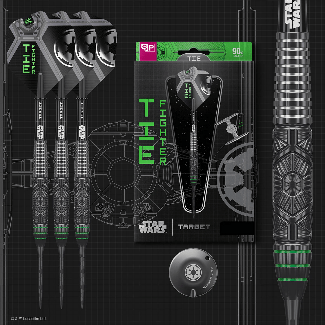 Target STAR WARS™ Tie Fighter Steel Tip Darts - 90% Tungsten 23g