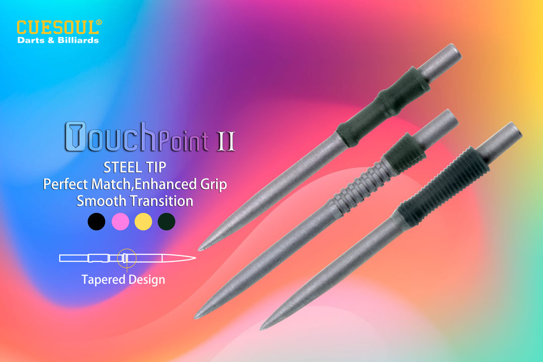 Target Touch Points Steel Tip Points — point design and features graphic